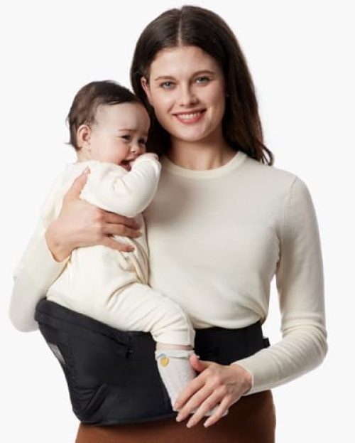 Momcozy Hip Seat Baby Carrier Black