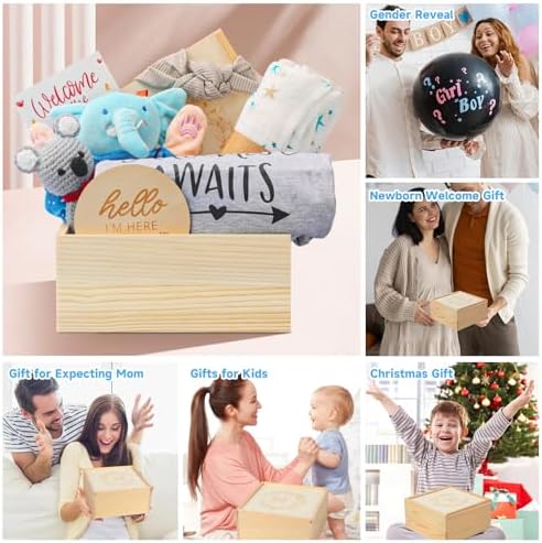 Omebel Baby Shower Gifts for Boys Girls,Baby Boy Gifts,Newborn Baby Gifts,Baby Boy Girl Gift Basket,Unique Baby Gift Essential Stuff,Gender Reveal Gifts, Swaddle Blanket - Image 7