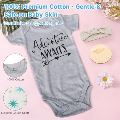 Omebel Baby Shower Gifts for Boys Girls,Baby Boy Gifts,Newborn Baby Gifts,Baby Boy Girl Gift Basket,Unique Baby Gift Essential Stuff,Gender Reveal Gifts, Swaddle Blanket - Image 3
