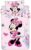 Minnie Mouse Bedding Set Minnie Mouse Flowers 02 Inch Baby Bed Linen 100 x 135 + 40 x 60 cm, 100% Cotton